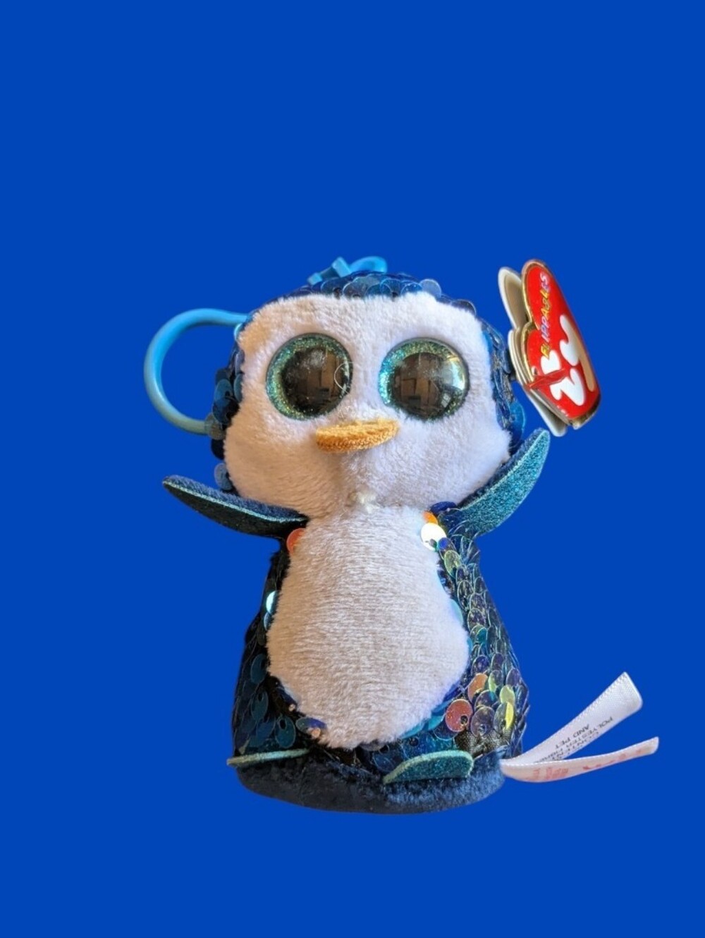 Ty Flippables Clip/Keychain Payton the Penguin